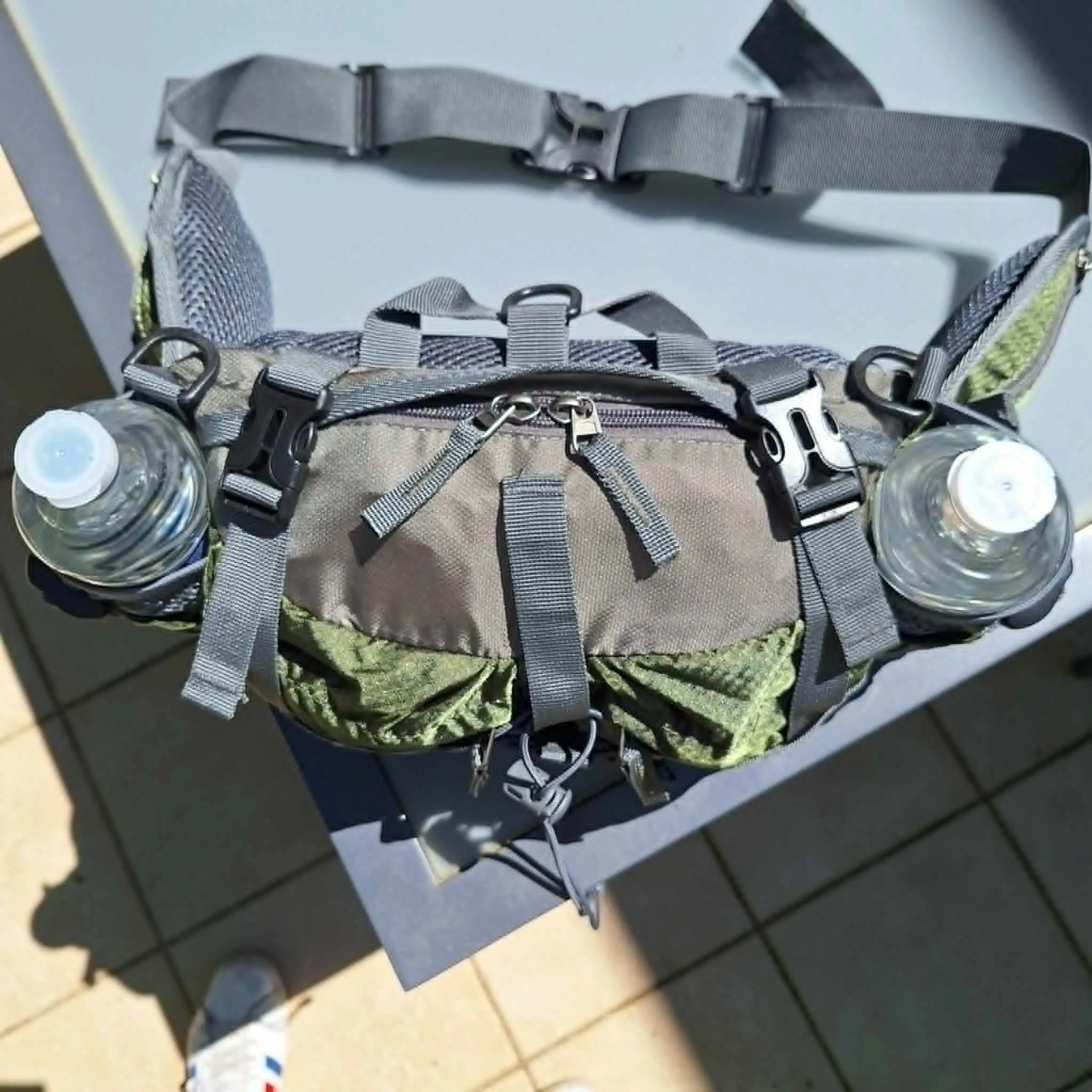 Mochila Outdoor Rando Confort Plus — costas acolchoadas, vários bolsos, verde escuro – photo 12